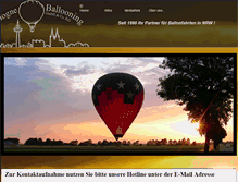 Tablet Screenshot of cologne-ballooning.de